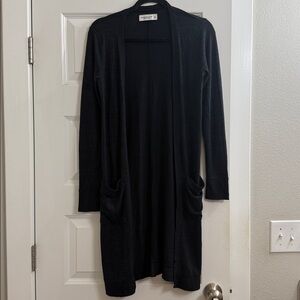 ABERCROMBIE | Black Knit Sweater Cardigan Duster | SIZE XS